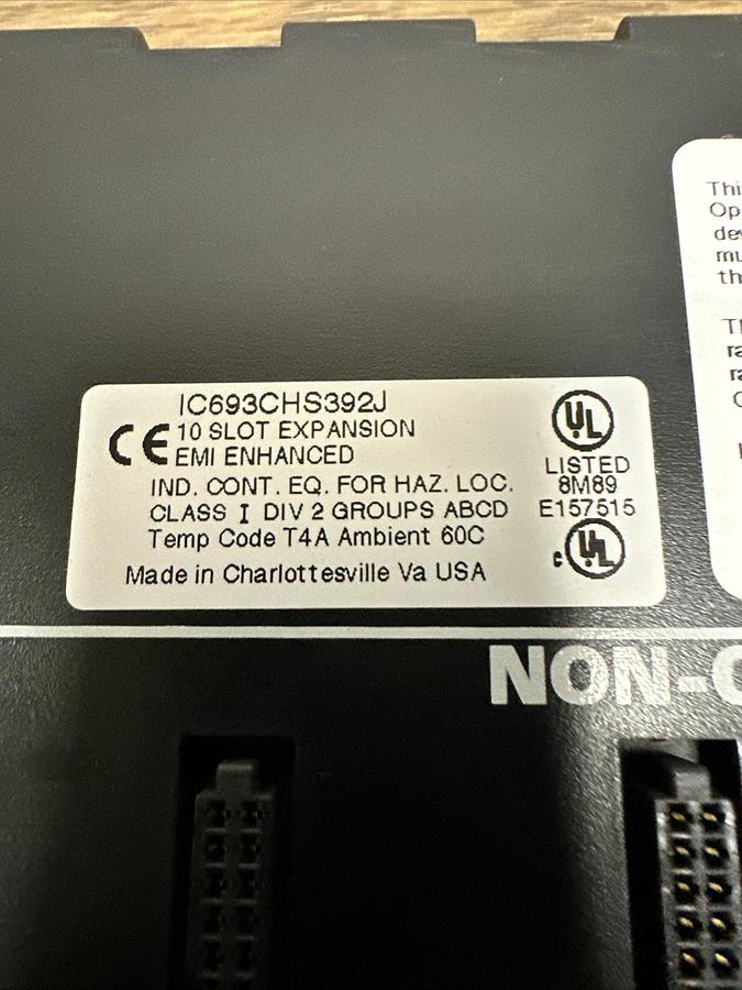 Used GE Fanuc,IC693CHS392J,10 Slot Expansion Rack EMI Enhanced