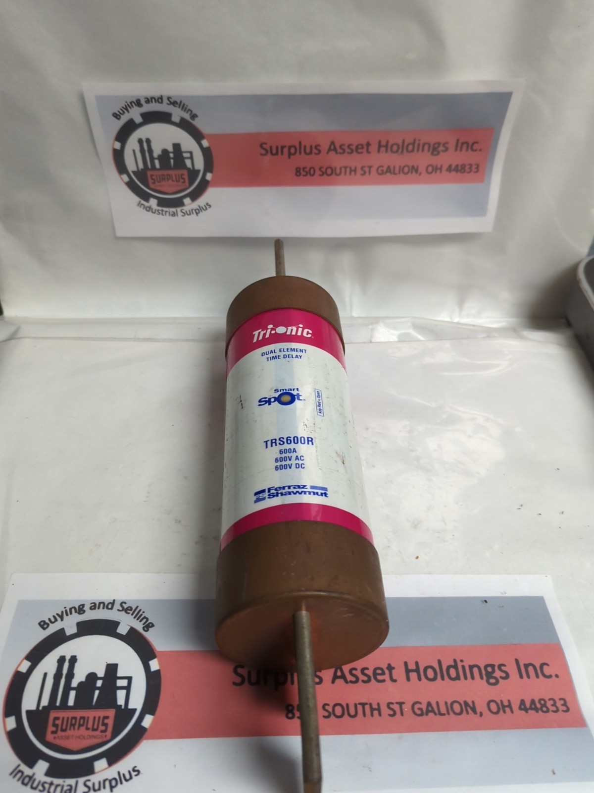 Used FERRAZ SHAWMUT,TRS600R,SMART-SPOT 600 AMP FUSE PRE-OWNED