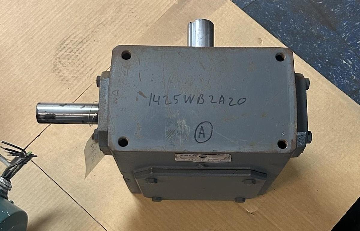 Used FALK,1425WB2A,RIGHT ANGLE WORM GEAR SPEED REDUCER 20:1 RATIO