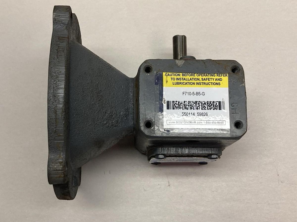 Used Boston Gear,F710-5-B5-6,Gear Speed Reducer Ratio 5:1 0.69Hp