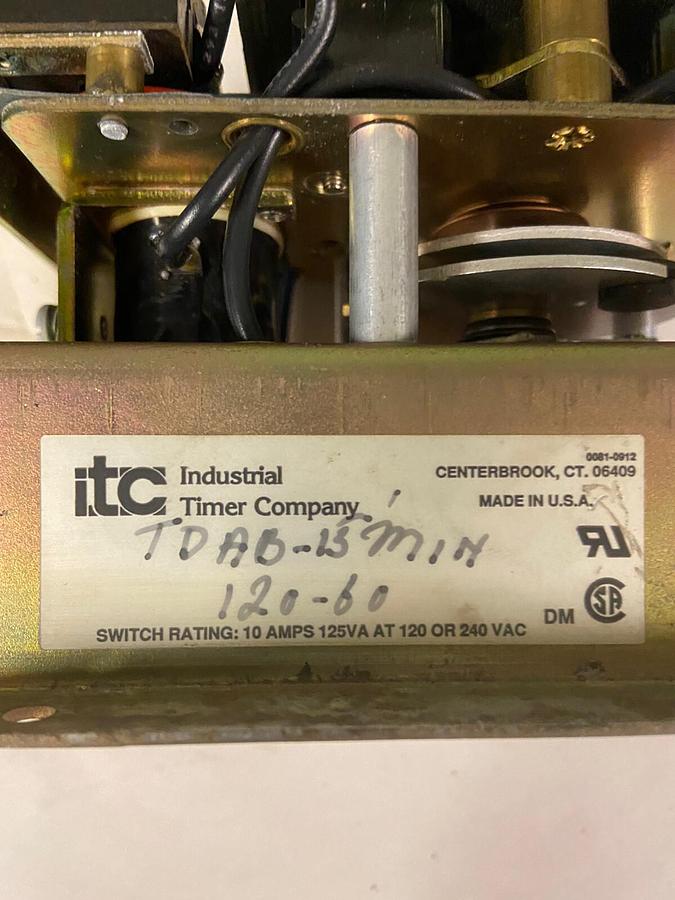 ITC,TDAB,15 Min Timer 120V 60Hz