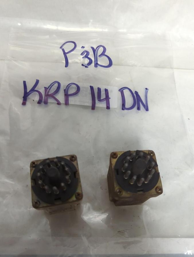 Used P&B,KRP14DN,PLUG IN RELAY 11-PIN LOT OF 2 PRE-OWNED