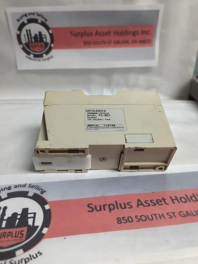 Used MITSUBISHI,FX-8EX,PROGRAMMABLE CONTROLLER DC24V PRE-OWNED