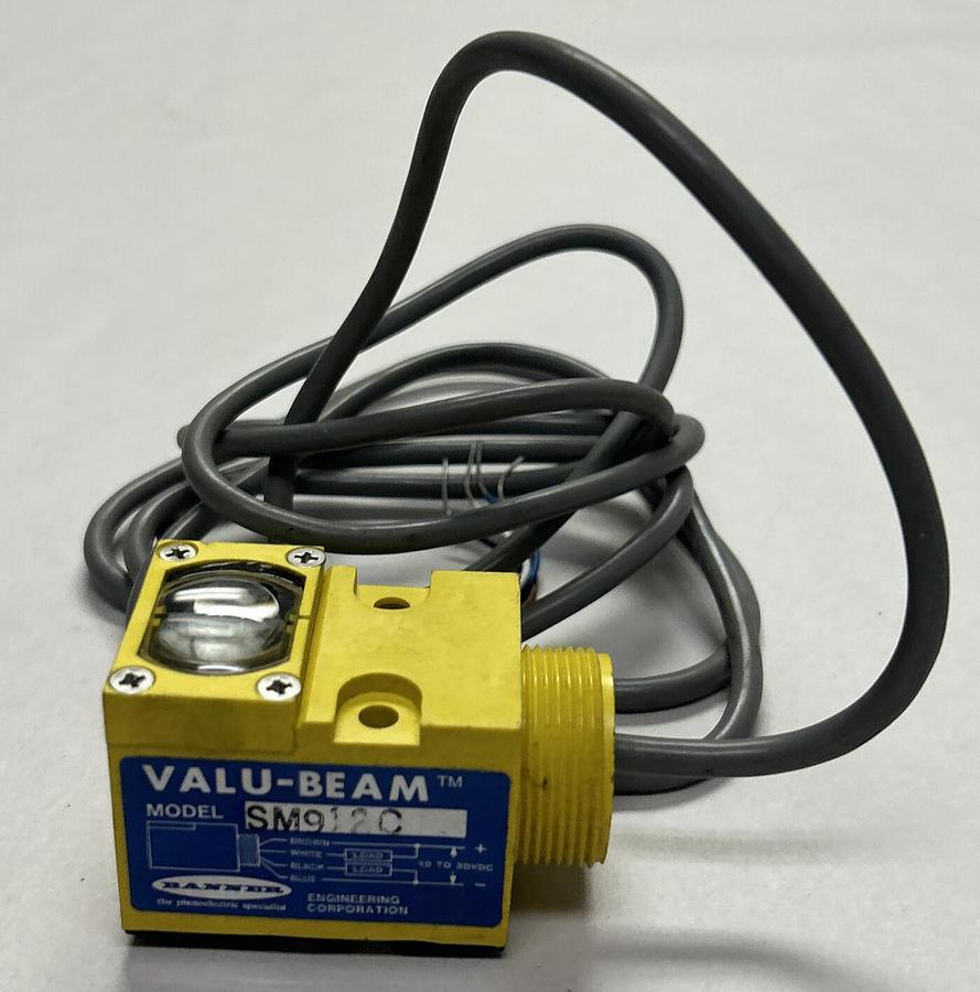 Used BANNER,SM912C,INFRARED OPTICAL SENSOR