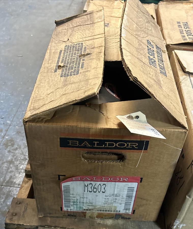 BALDOR,M3603,MOTOR 1HP 1725RPM 208-230/460V 3PH 182 FRAME NOS