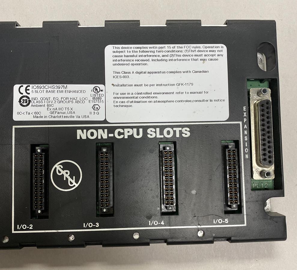 Used GE Fanuc,IC693CHS397M,5 Slot Base