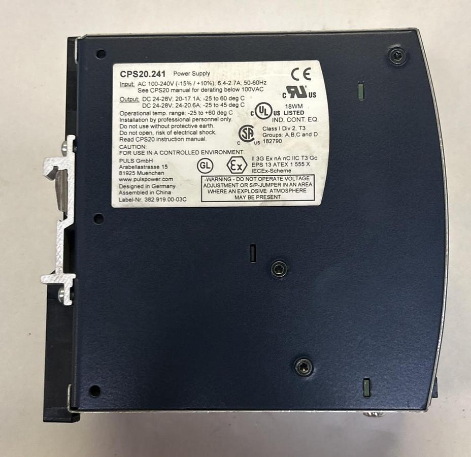 Used PULS DIMENSION,CPS20.241,POWER SUPPLY
