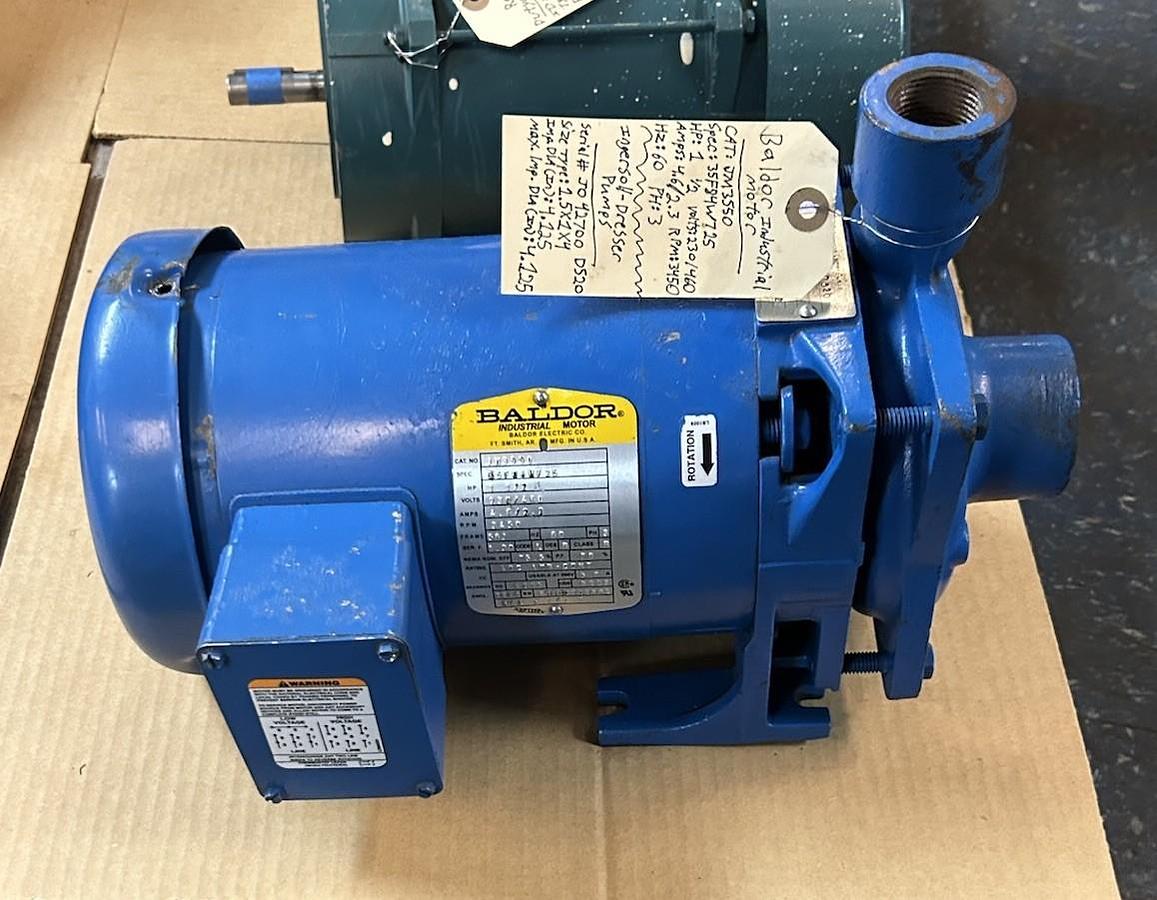 Used INGERSOLL-DRESSER,D520,PUMP CENTRIFUGAL PUMP 1.5HP 230/460V 3PH 1.5X1X4