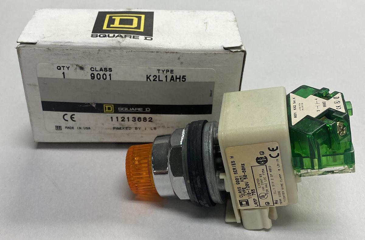 SQUARE D,9001K2L1AH5,PUSH BUTTON 600VAC 10A NOS