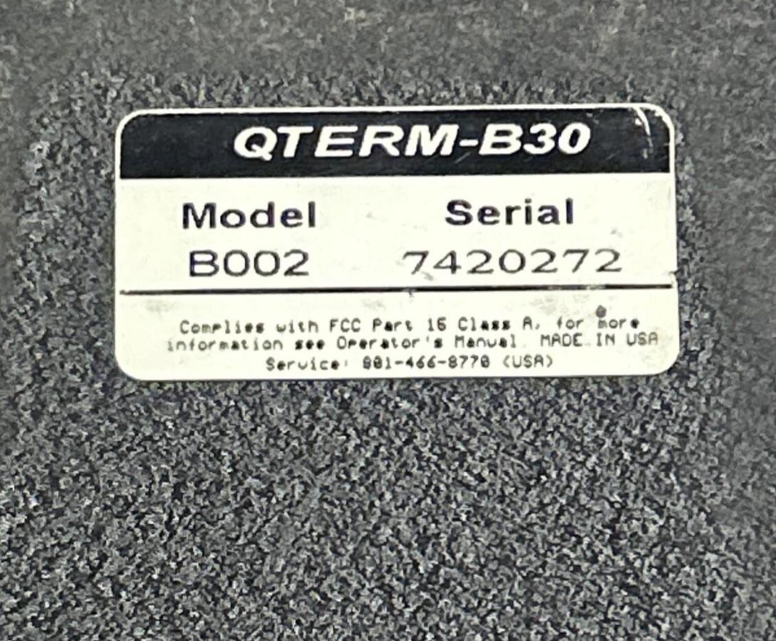 Used QSI CORPORATION,B002,KEYPAD