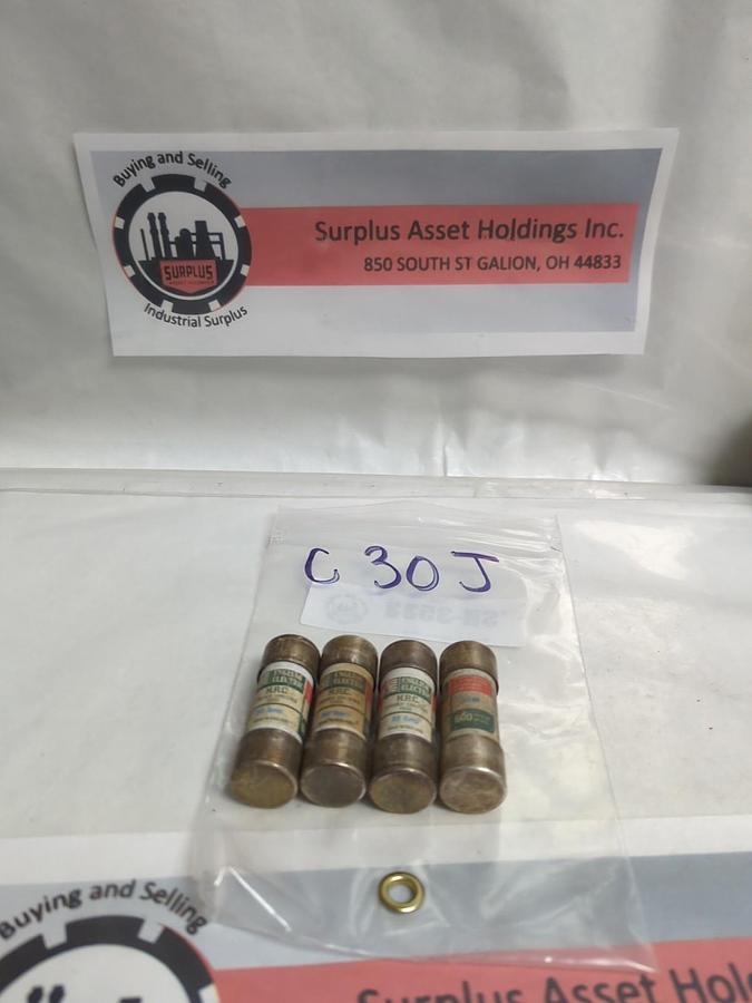 Used ENGLISH ELECTRIC,C30J,ENERGY LIMITING 30 AMP FUSE LOT OF 4 PRE-OWNED