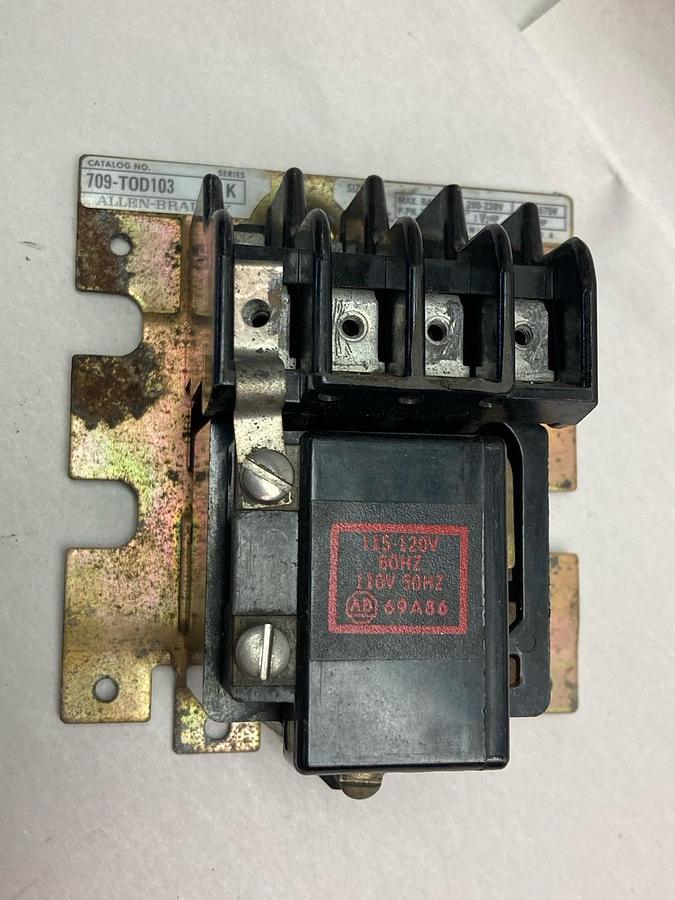 Used Allen-Bradley,709-TOD103,Motor Starter Ser K Size 00
