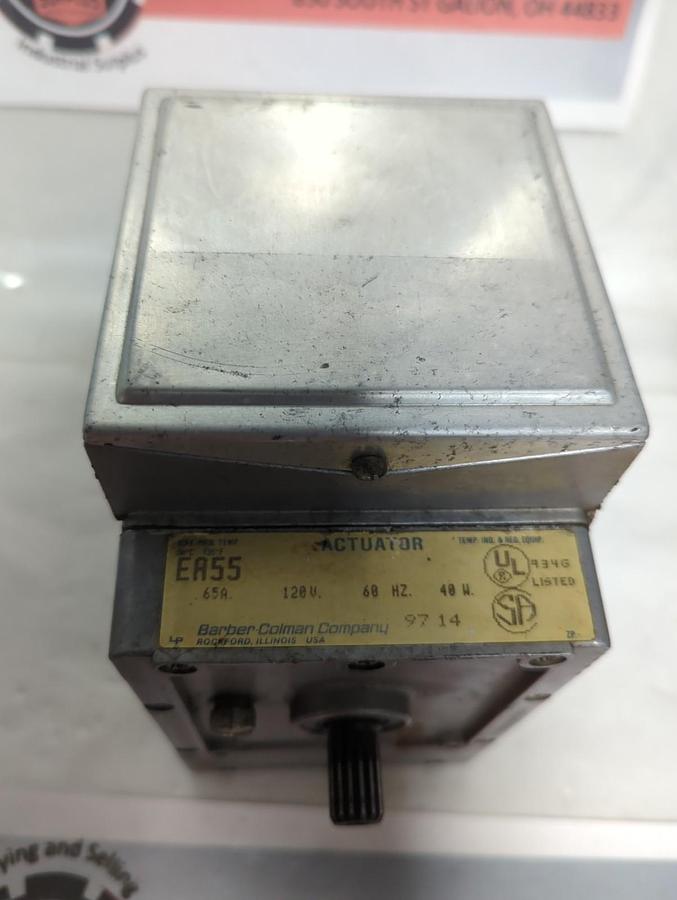 Used BARBER-COLMAN,EA55,ACTUATOR 65A 120V 60HZ 40W PRE-OWNED