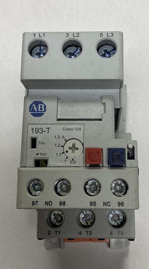 Used ALLEN BRADLEY,193-T1AB13,SER A THERMAL OVERLOAD RELAY