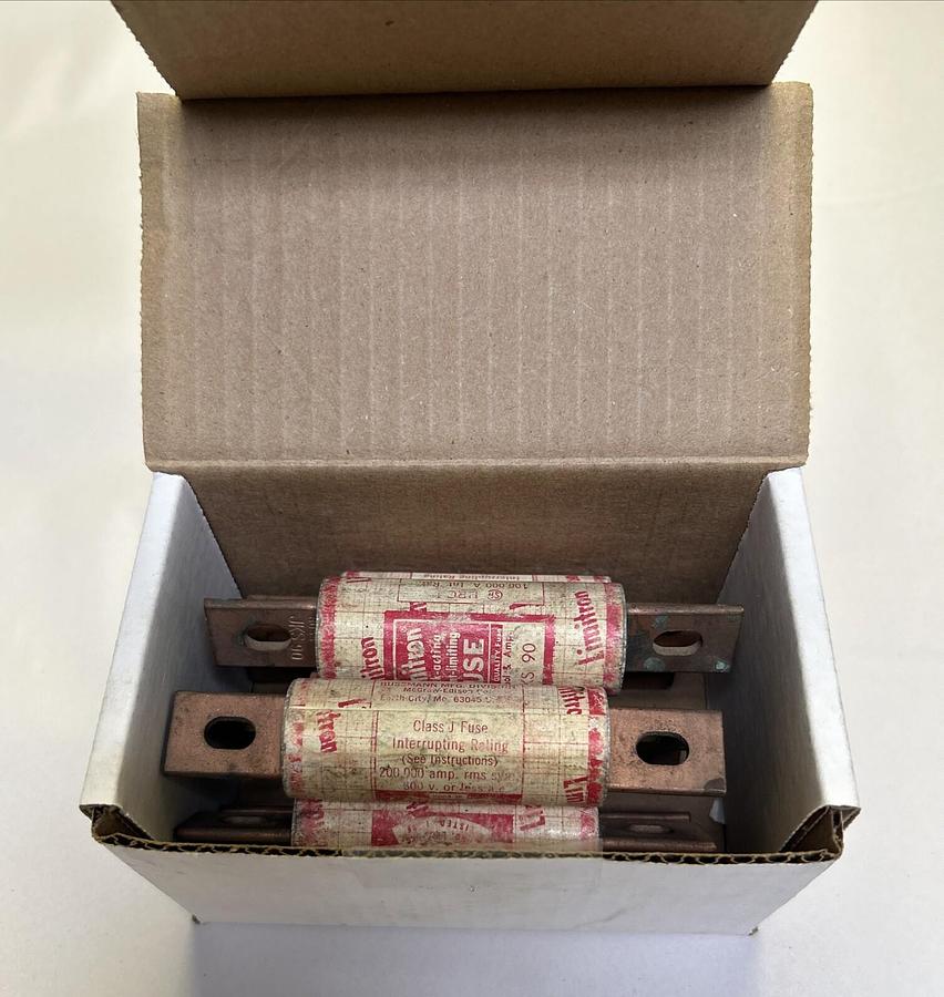 Used BUSSMANN,JKS90,LIMITRON FUSE 90A 600V LOT OF 8