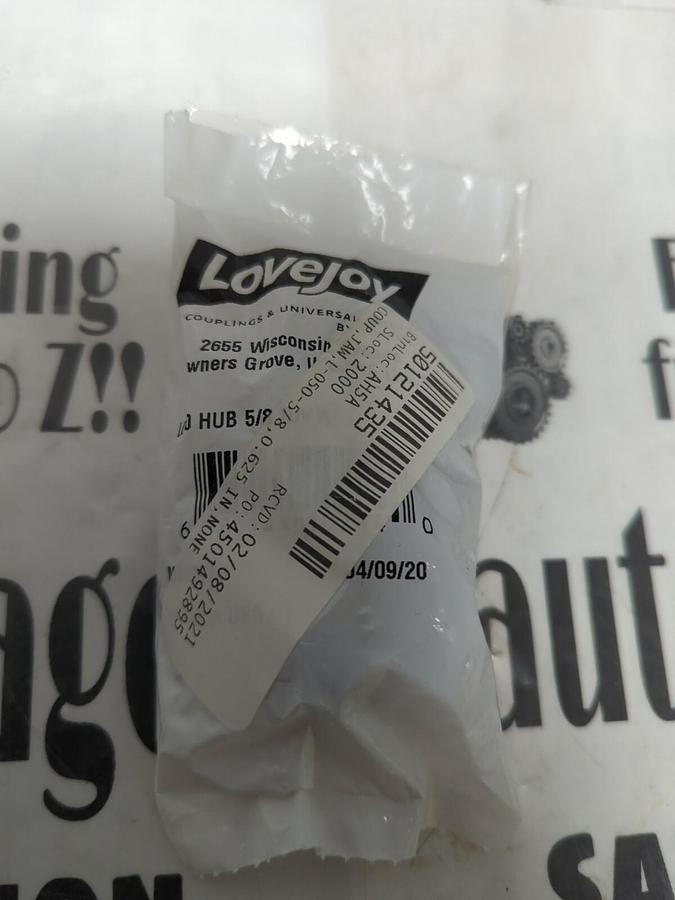 Used LOVEJOY,LO50-HUB-5/8,COUPLING NEW