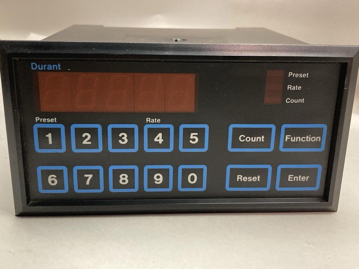 Used Durant,Model 5882-7 Part 58825-400,Controller Batch Count Rate Totalizer