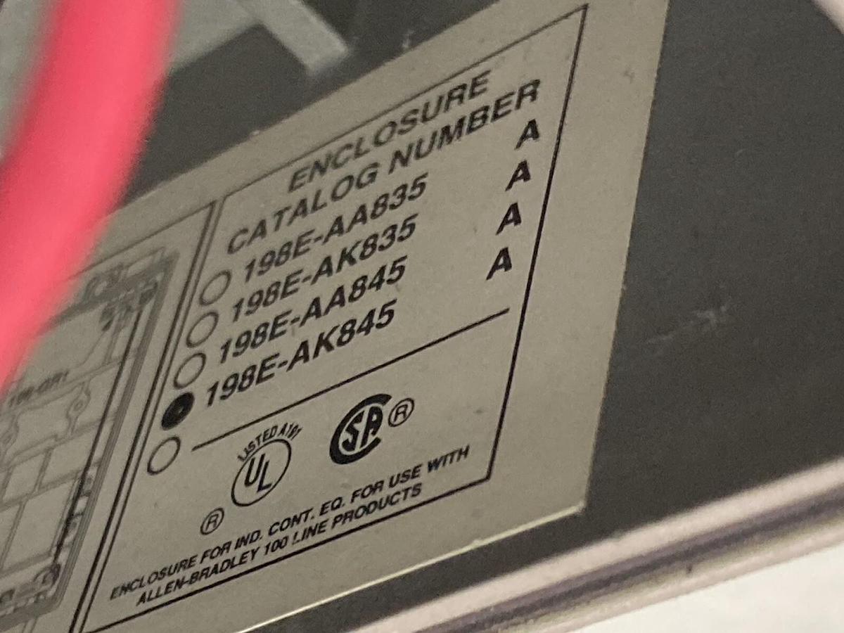 Used Allen-Bradley,198E-AK845,Molded Plastic Enclosure