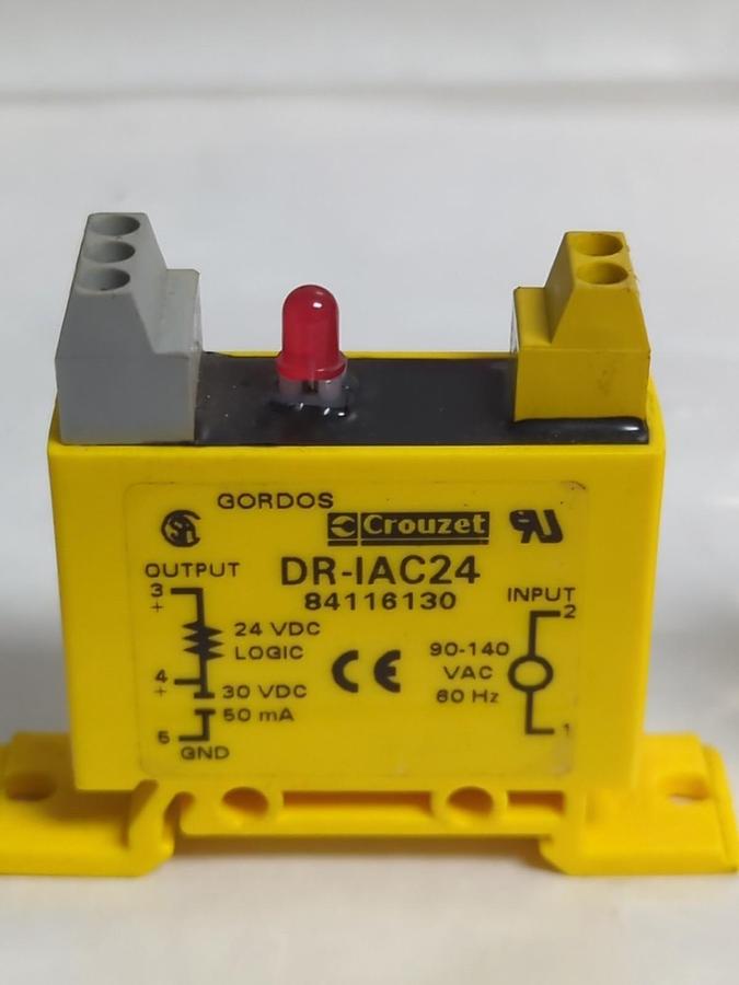 Used GORDOS,DR-IAC24,SOLID STATE RELAY LOT OF 2 PRE-OWNED