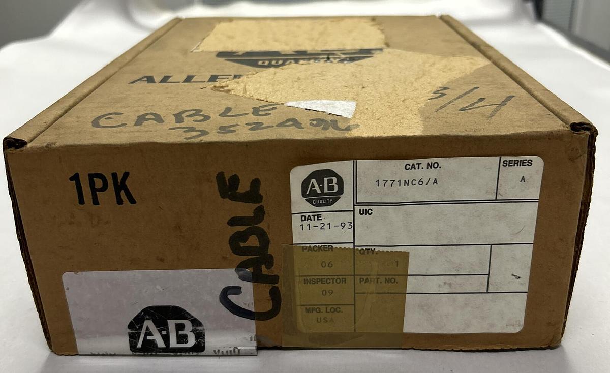 Used ALLEN BRADLEY,1771-NC6,SER A ANALOG CABLE NEW SEALED