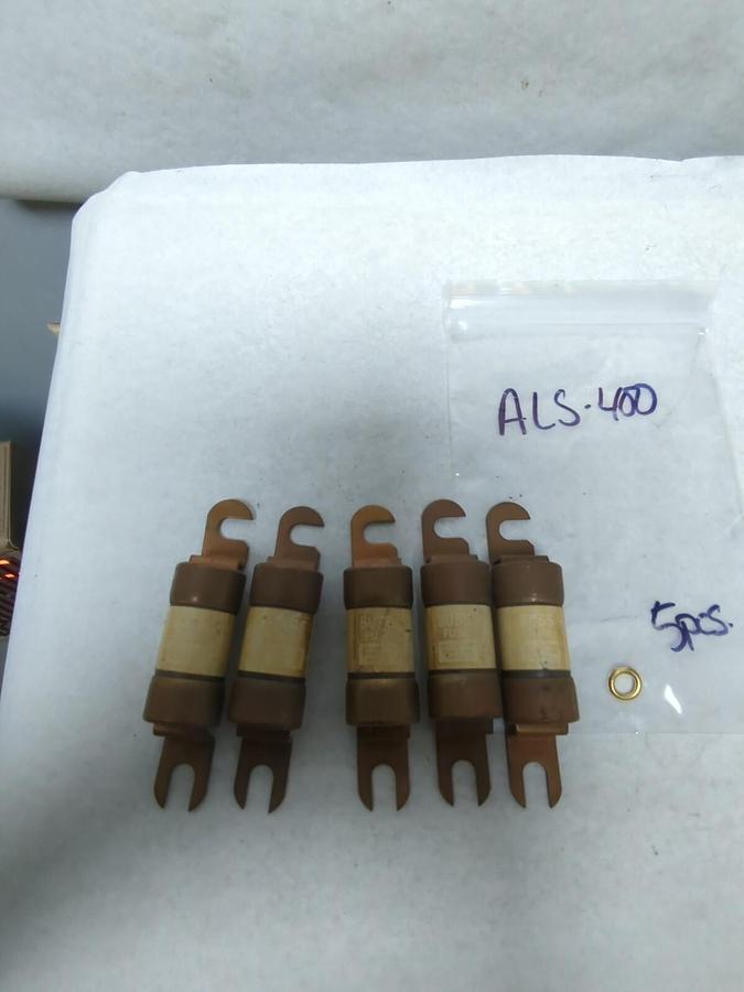 Used COOPER BUSSMANN,ALS-400,FUSE 400 AMP LOT OF 5 PRE-OWNED