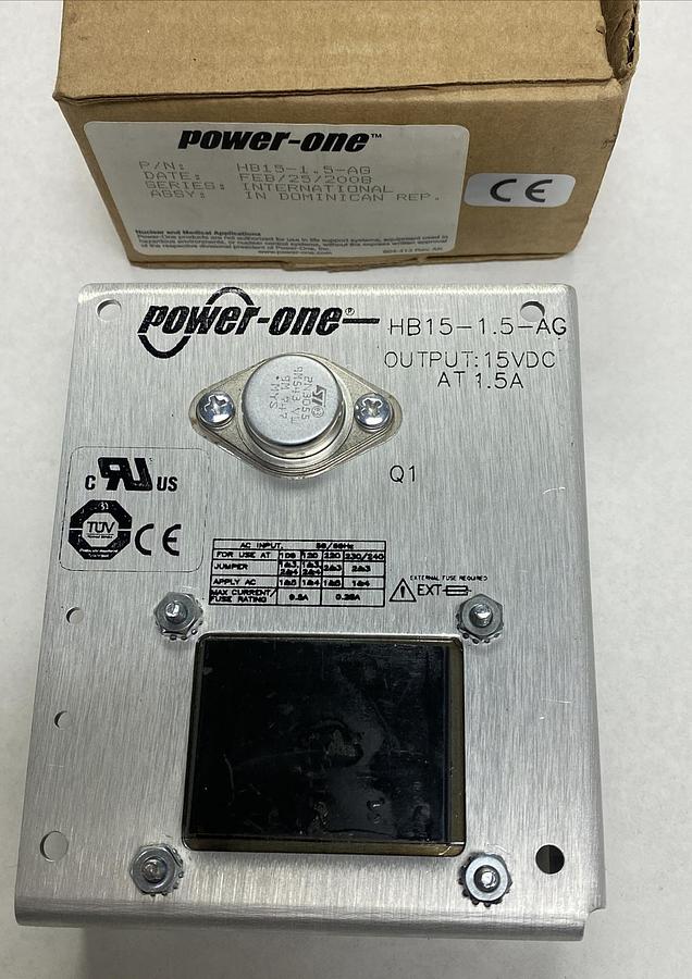 Used POWER-ONE,HB15-1.5-AG,POWER SUPPLY NEW