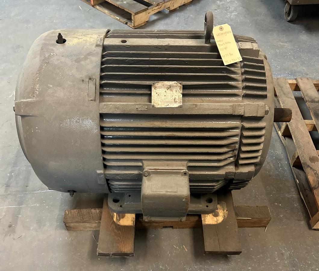 Used WESTINGHOUSE,444US,MOTOR 100HP 3565 RPM 440V 444US FRAME