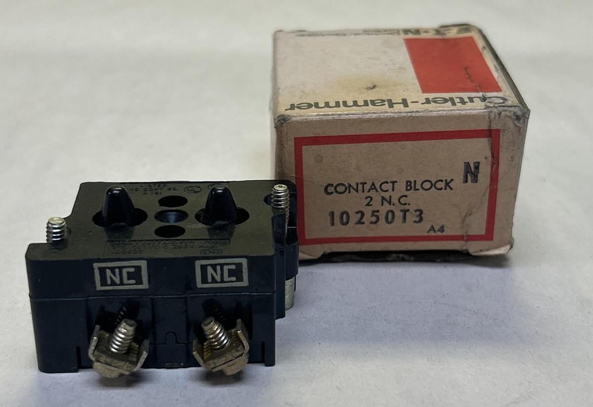 CUTLER-HAMMER,10250T3,CONTACT BLOCK NOS
