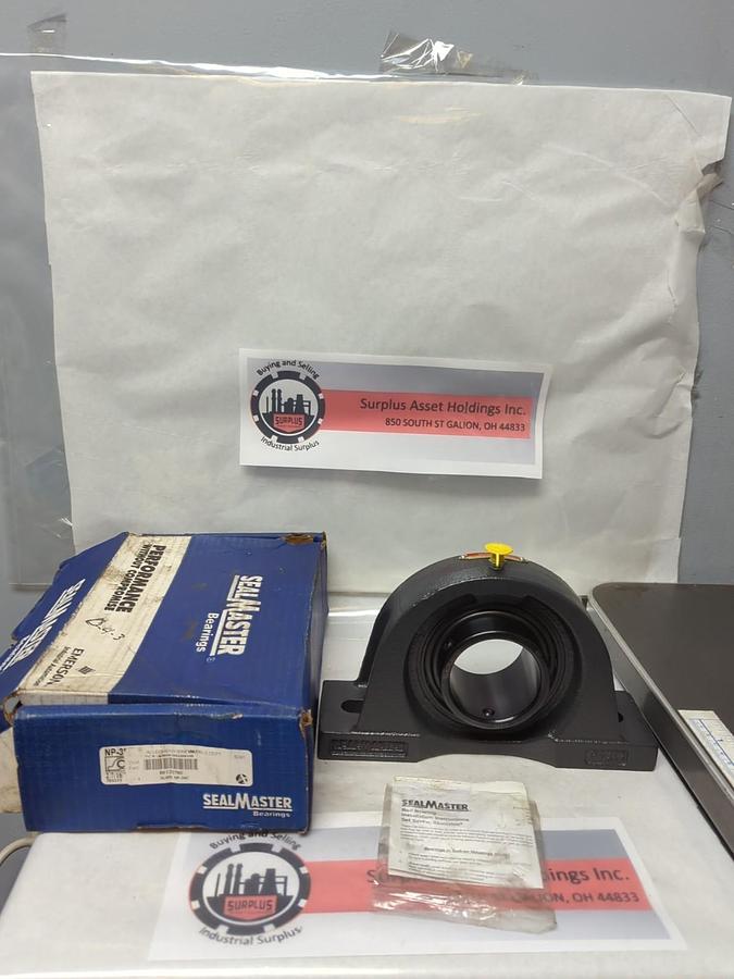 SEALMASTER,NP-39C,PILLOW BLOCK BEARING 2-BOLT BASE 2-7/16 IN BORE NOS