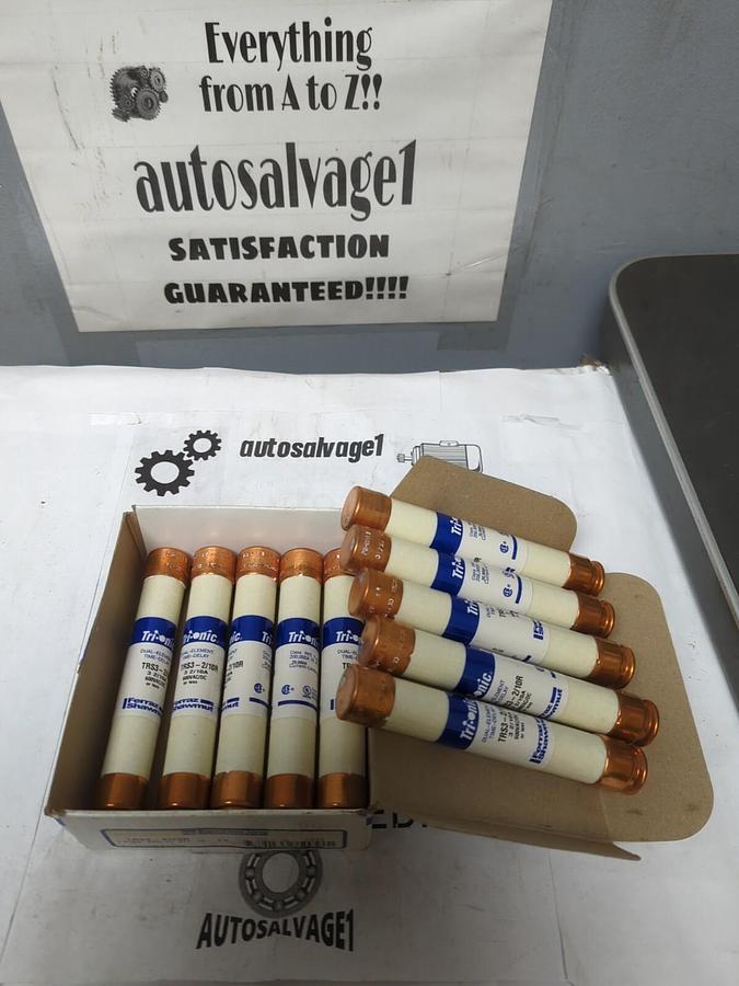 FERRAZ SHAWMUT,TRS3-2/10R,TRI ONIC 3-2/10 AMP FUSES BOX OF 10 NEW