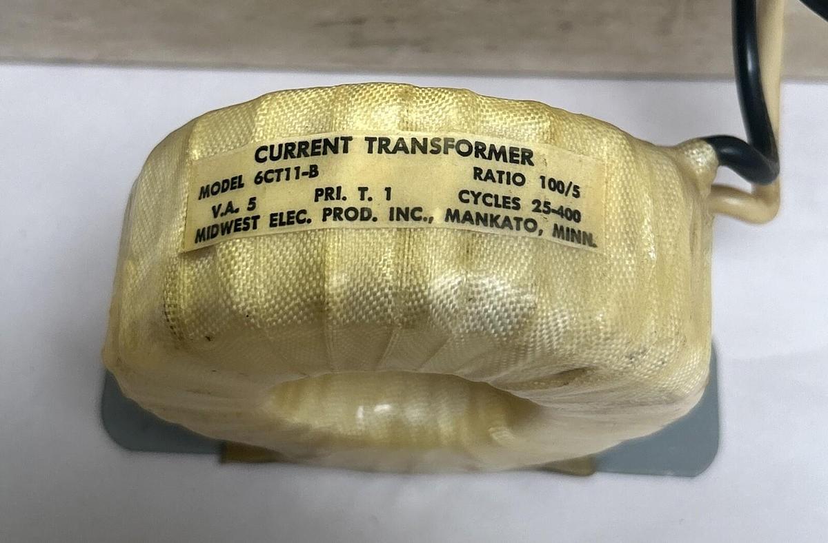 Used MIDWEST ELECTRIC,6CT11-B,CURRENT TRANSFORMER LOT OF 6