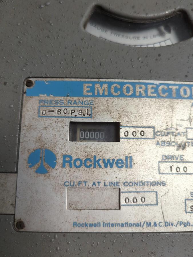 Used ROCKWELL,TYPE I,EMCORECTOR 0-60PSI 14.40 ATMOS PRESS. PRE-OWNED