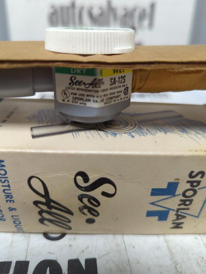 SPORLAN,SA-12S,MOISTURE & LIQUID INDICATOR 1/4 INCH OD NOS