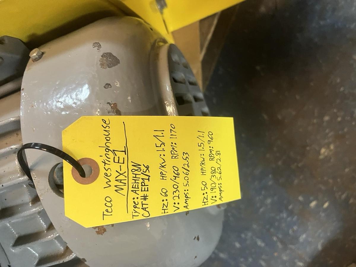 PAINT MIXER,1" BEARING SHAFT SIZE,TECO 1-1/2HP MOTOR 1170RPM 3PH 230/460V