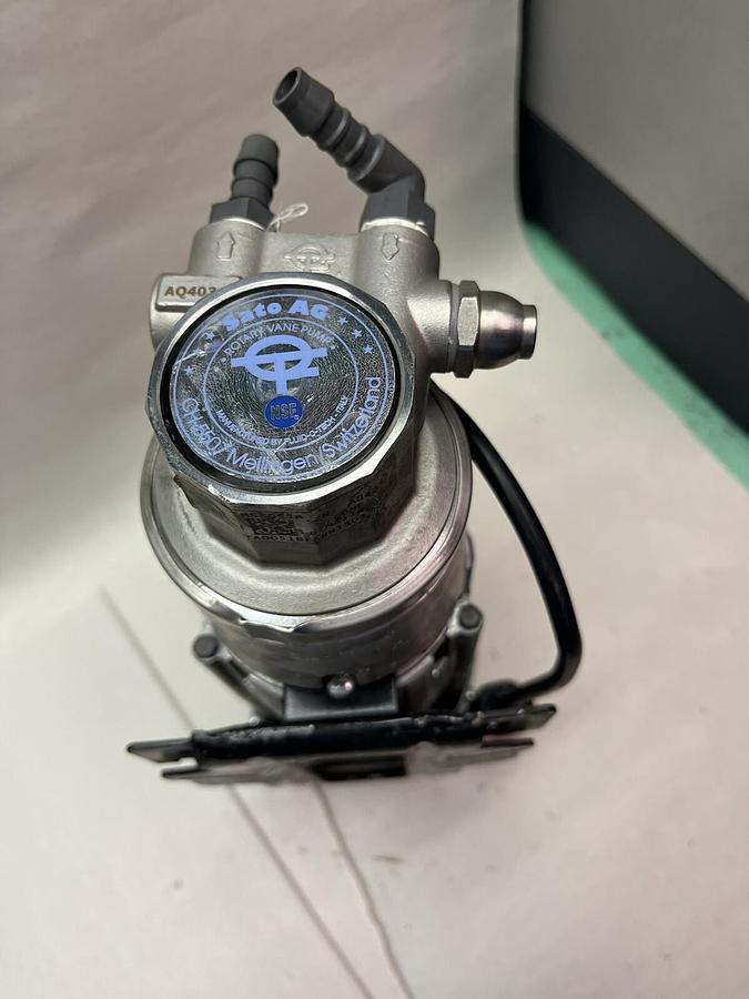 Used Fluid-O-Tech SATO AG,TA0051BFANN1503,CH-5507 ROTARY VANE PUMP 1PH 115V