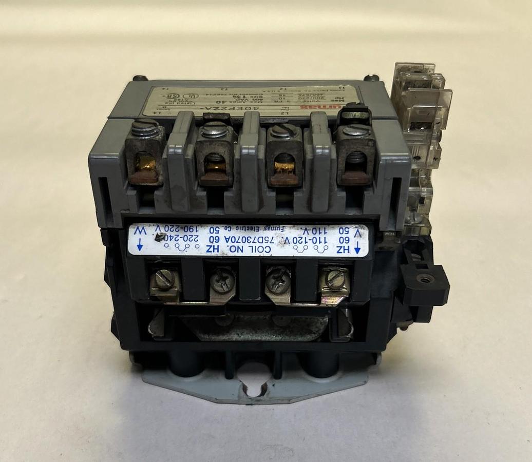 Used FURNAS,40EP22AA,CONTACTOR SIZE 1-3/4 600V