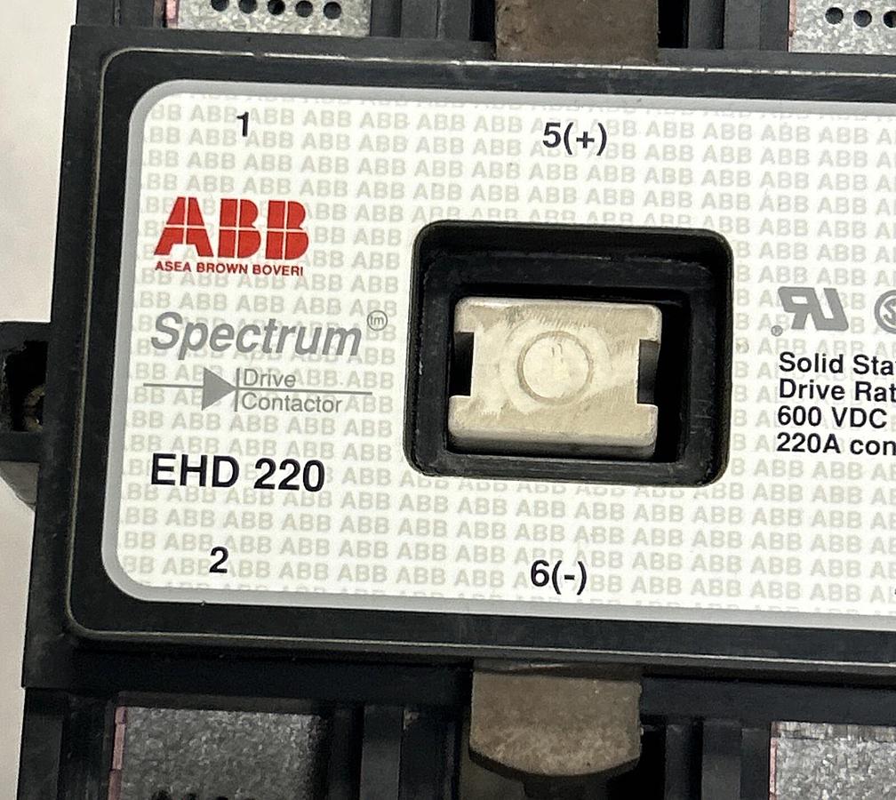 Used ABB,EHD220,CONTACTOR 600VDC 220AMP