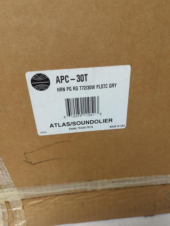 ATLAS/SOUNDOLIER,APC-30T,WIDE ANGLE VARI-TAP LOUD SPEAKER NOS