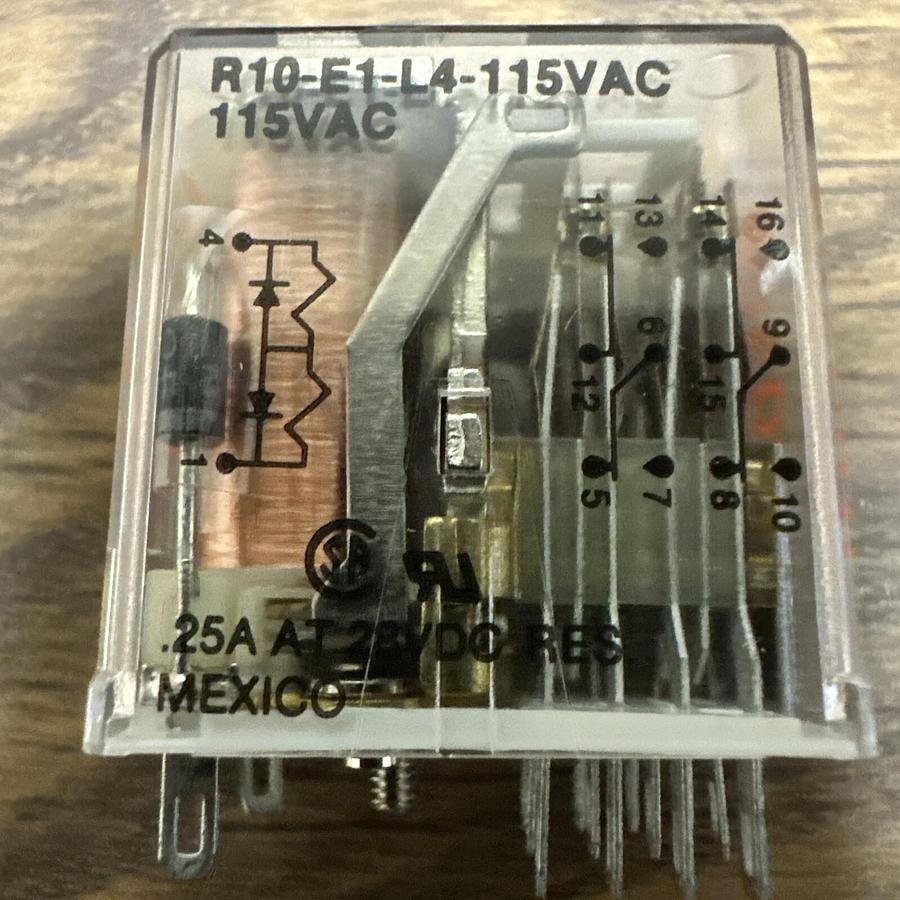 AMF,R10-E1-L4,115VAC Relay LOT of 4