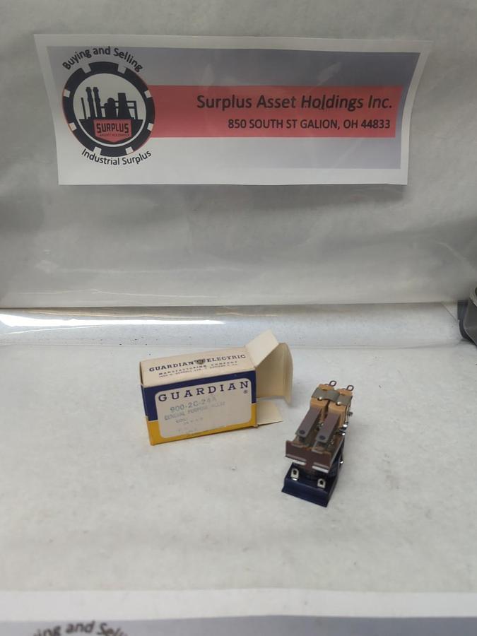 GUARDIAN,900-2C-24A,GENERAL PURPOSE RELAY 24V.A.C 10 AMP NOS