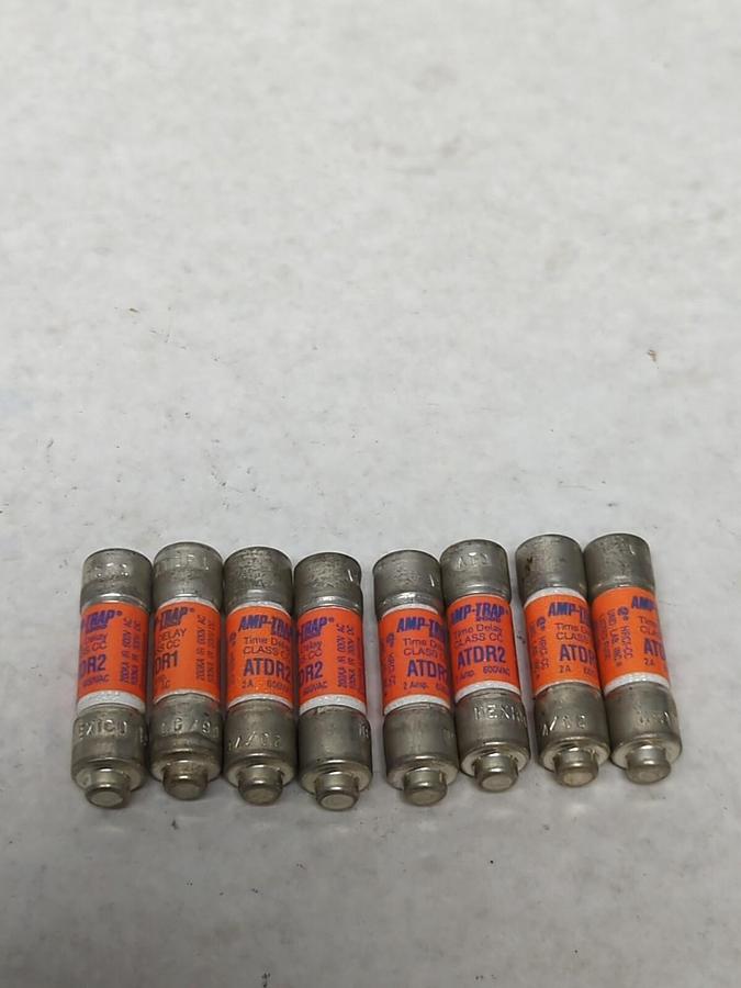 FERRAZ SHAWMUT,ATDR2,AMP-TRAP 2 AMP FUSE LOT OF 8 NOS