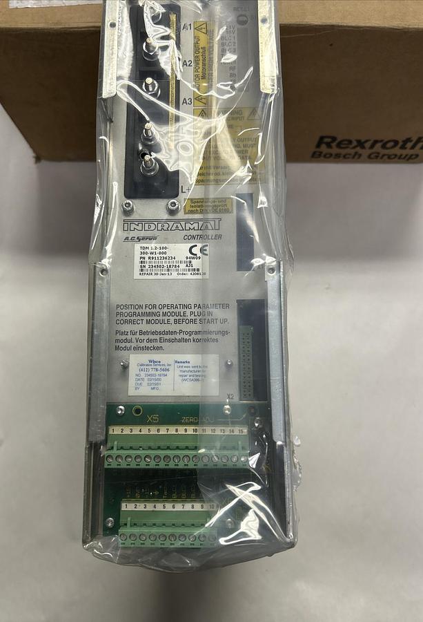 Used INDRAMAT,TDM1.2-100-300-W1-000,AC SERVO CONTROLLER REFURBISHED