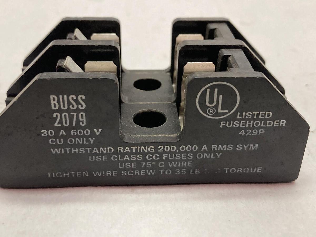 Used Bussmann,2079,Fuse Holder 30 Amp 600V