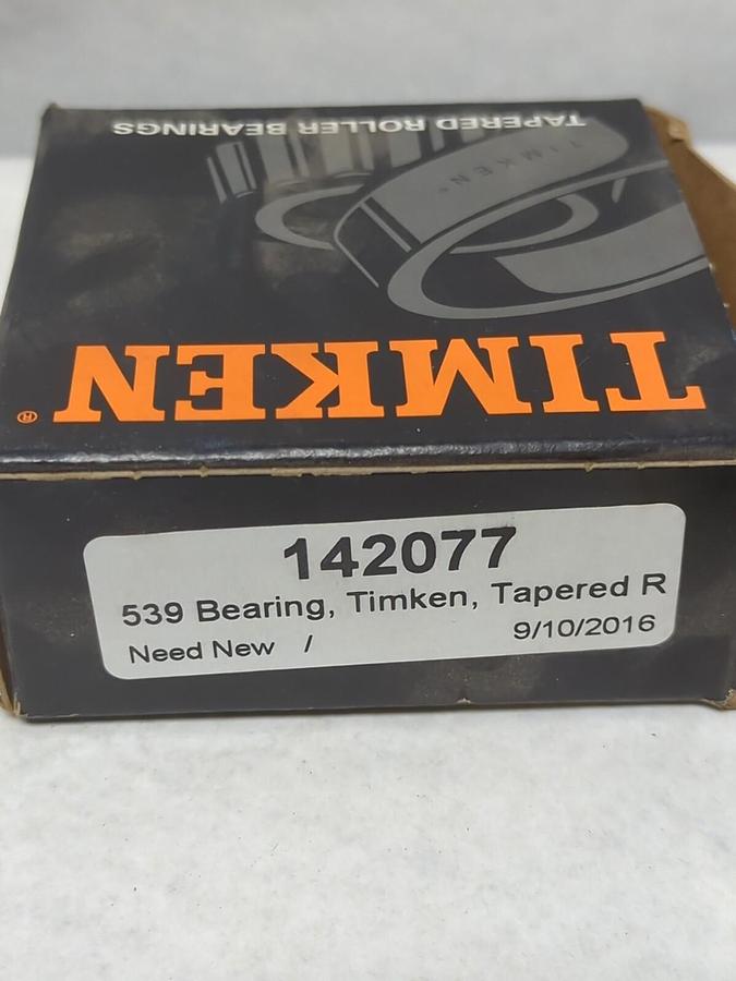 TIMKEN,539,ROLLER BEARING CONE NOS
