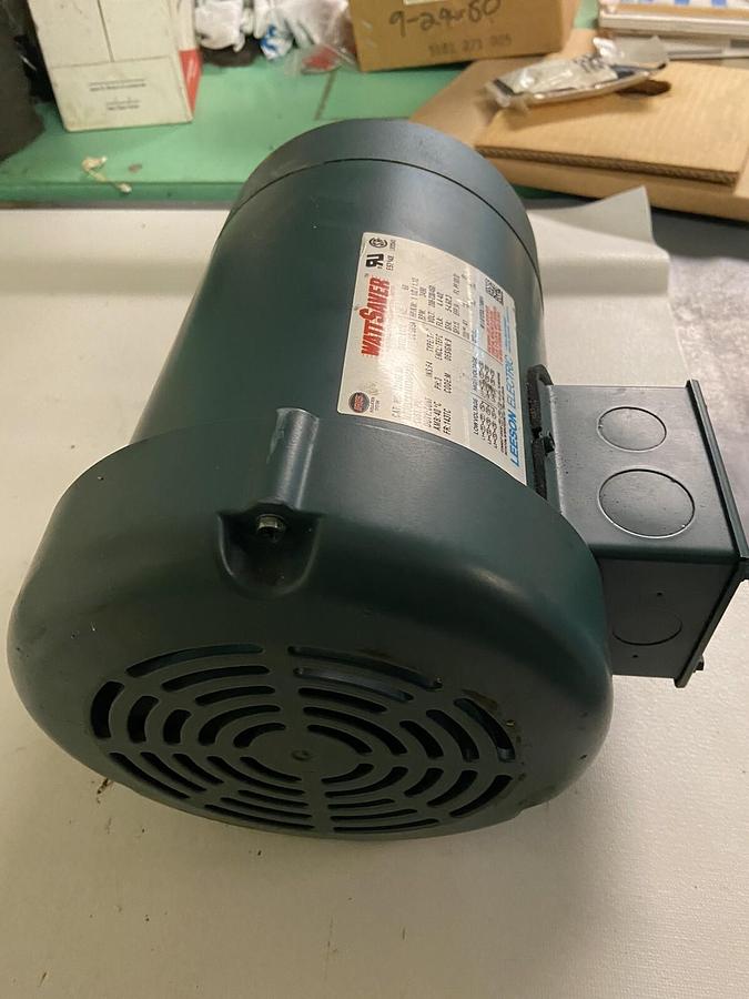 Leeson,122166.00,1-1/2Hp Wattsaver Motor 3490RPM 208-230/460V Frame 143TC