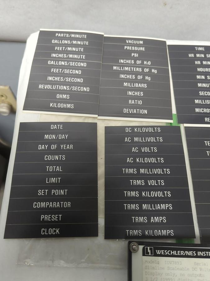 WESCHLER/NES,IDV7893,SLIMLINE SCALEABLE DC VOLTMETER DISPLAY