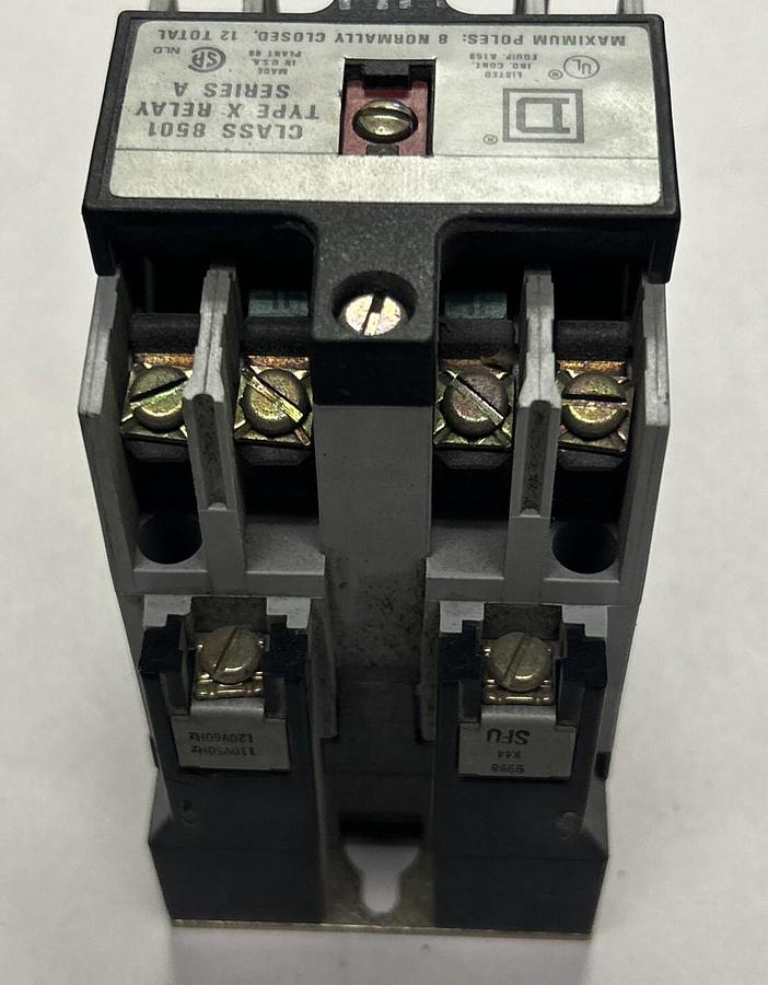 Used SQUARE D,8501X020,CONTROL RELAY