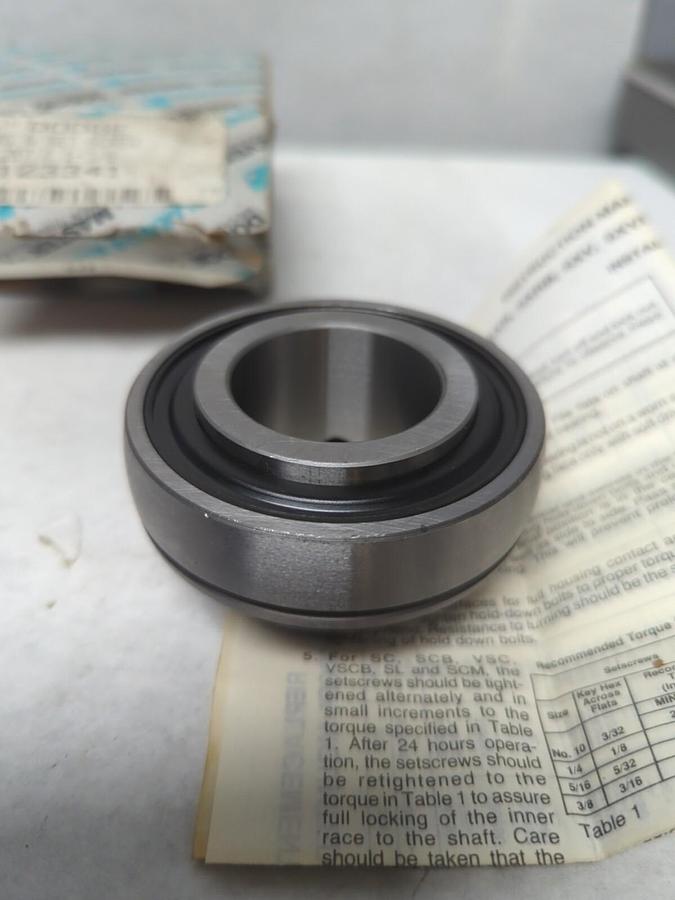 DODGE,123341,SC BEARING & SET SCREW SIZE 207X1-3/8 INCH NOS