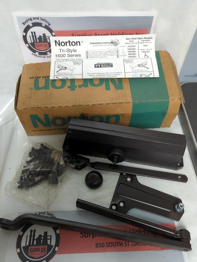 NORTON,16140U,TRI-STYLE 1600 SERIES NON HANDED DOOR CLOSER NOS