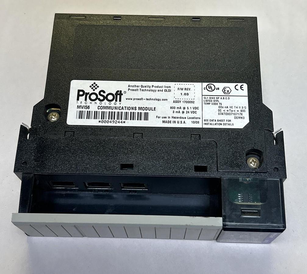 Used PROSOFT,MVI56,COMMUNICATION MODULE